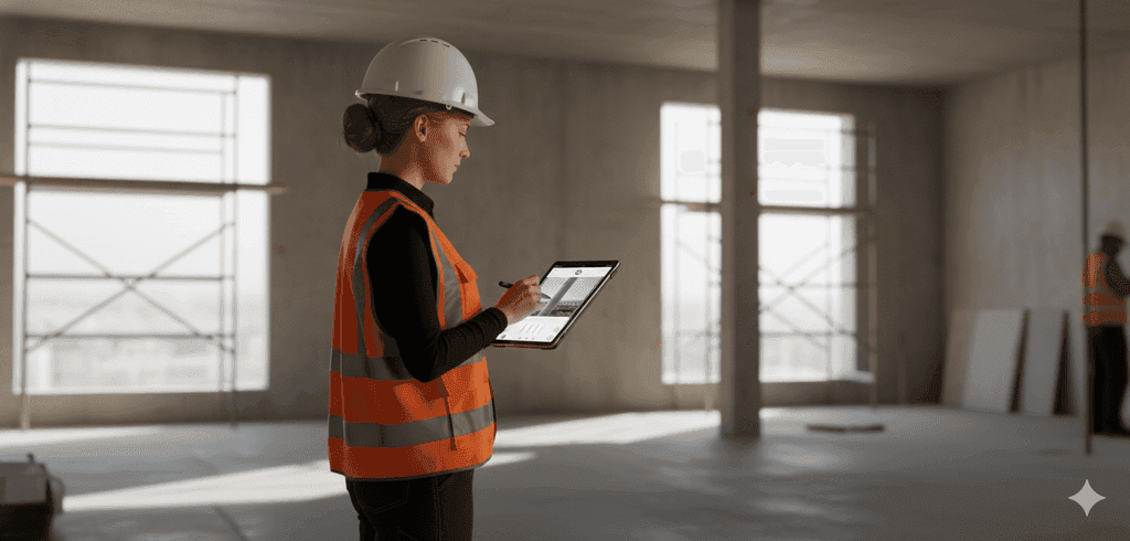 An engineer on site